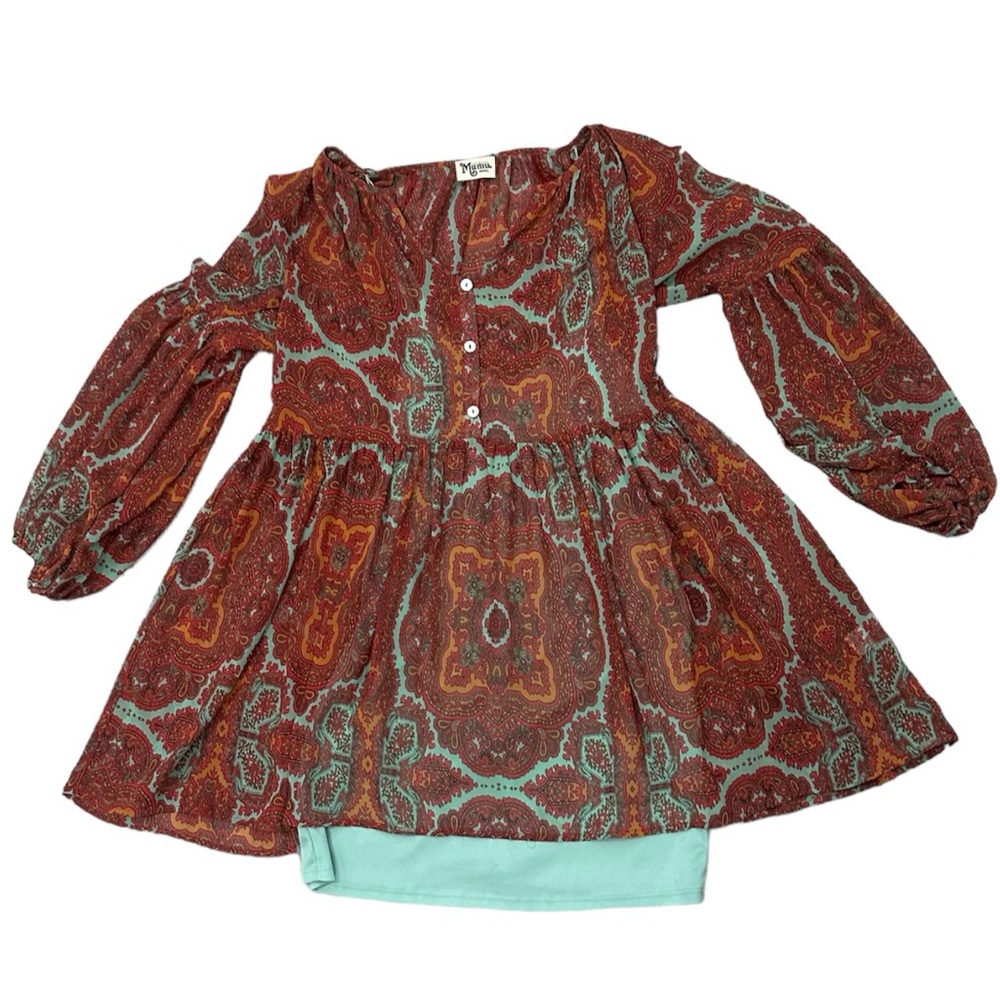 Show Me Your Mumu Paisley Babydoll Dress Tunic